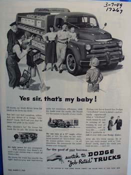 Dodge switch to a job rated truck. Ad