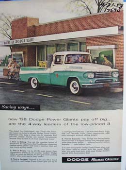 Dodge saving ways. Ad