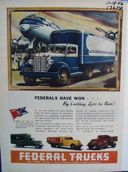Federal trucks demand the tough jobs. Ad