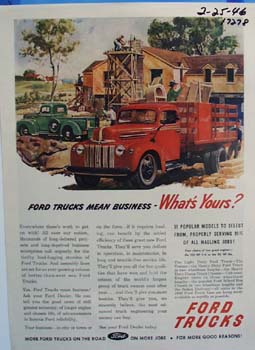 Ford trucks mean business. Ad
