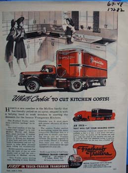 Fruehauf trailers engineered transportation. Ad