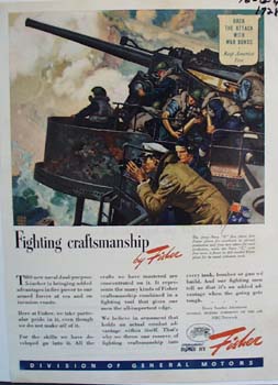 Fisher fighting craftsmanship. Ad