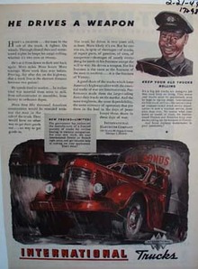 International trucks keep rolling. Ad