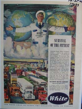 White survival of the fittest. Ad