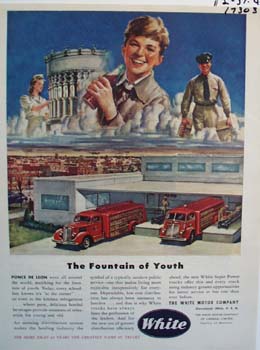 White Delivers the fountain of youth. Ad