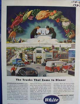White the trucks that come to dinner. Ad