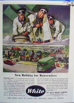 White new holidays for housewives. Ad