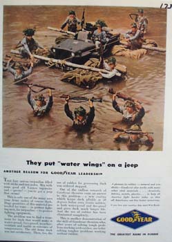 Jeep has water wings. Ad
