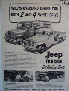 Willys-Overland Jeep offers you advertisement