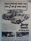 Willys-Overland Jeep offers you advertisement