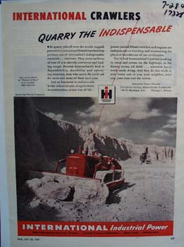 International crawlers quarry the indispensable. Ad