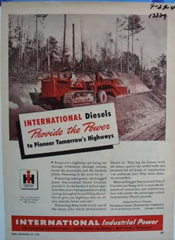 International diesels provide the power. Ad