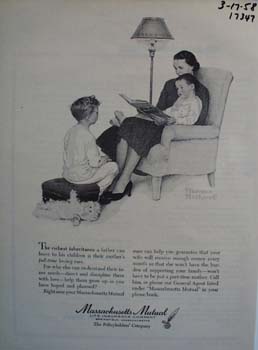 Massachusetts Mutual the richest inheritance. Ad