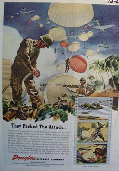 Douglas Aircraft Packed Attack Ad 1943