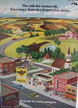 Pennzoil it's worth asking for Ad 1977. Ad