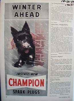 Champion with winter ahead install new spark plugs
