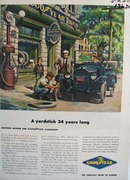 Good Year a yardstick 34 years long. Ad