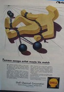 Shell famous escape artist meets his match Ad 1958