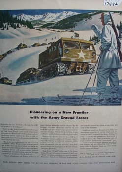 Army Recruiting Ad Pioneering New Frontier Ad 1947
