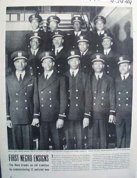 Navy Commissions First Negro Ensigns Picture 1944