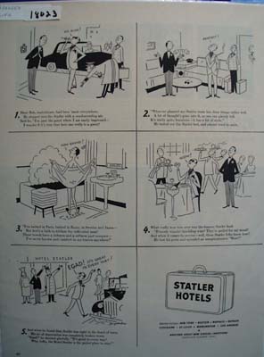 Statler Hotels & Blase Bob Ad 1953