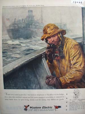 Western Electric Tanker Out of Control Ad 1945