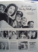 Susan Hayward & Jergens Lotion Ad 1950