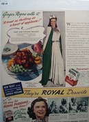 Ginger Rogers & Royal Gelatin Ad 1940