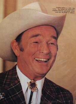 Roy Rogers Picture With Article 1980
