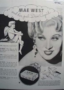 Mae West & Lux Soap Ad 1934