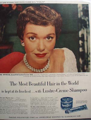 Jane Wyman & Lustre Crme Ad 1952