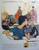 Pepsi the sociable peoples cola Ad 1959