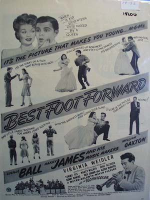 Black and white 1943 Ad of Best Foot