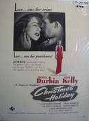 Black and white 1944 ad of Christmas Holiday
