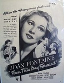 Black and white 1946 ad of From This Day Forward