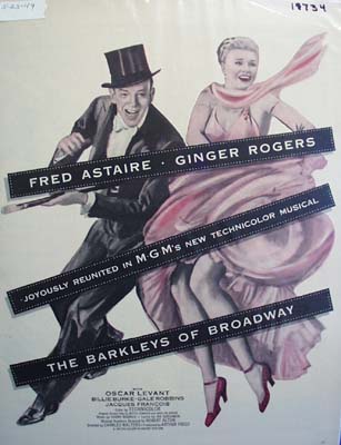 Color 1949 ad of The Barkleys of Broadway starring
