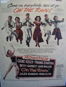 Coor 1949 ad of On the Town starring Frank Sinatra