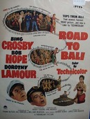 Color 1952 ad of Road To Bali starring Bing Crosby