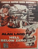 Color 1954 ad of Hell Below Zero starring Alan