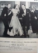 Black and white 1956 ad of High Society