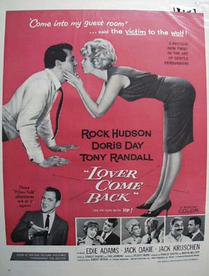 Color 1962 ad of Lover Come Back