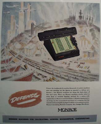 Monre machine for all office jobs Ad 1941.