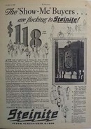 Steinite radio the show me buyers chose Ad 1929.