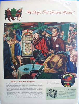 Wurlitzer phonographs the magic that changes moods Ad 1947