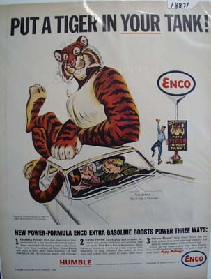 Enco put a tiger in your tank Ad 1964