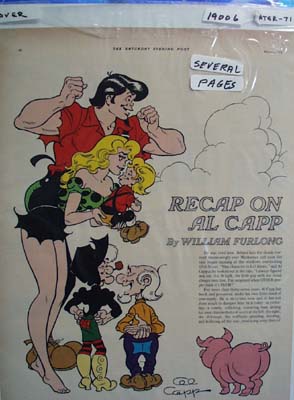 Recap on Al Capp Article & Pictures 1971