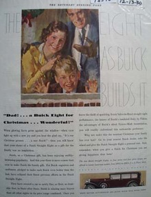 Buick Christmas Ad 1930