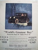 Essex World's Greatest Buy Ad 1925