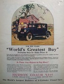 Hudson Coach World's Greatest Ad 1925