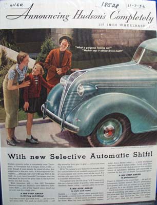Hudson's No 1 Car Terraplane Ad 1936